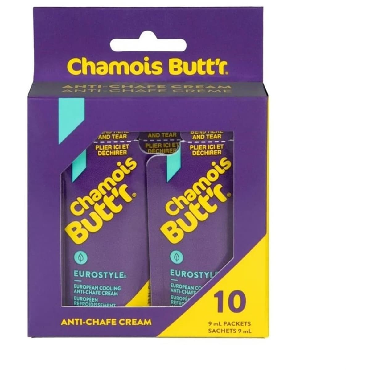 Chamois Butt'r Eurostyle Anti-Chafe Cream 10 x 9ml Sachets