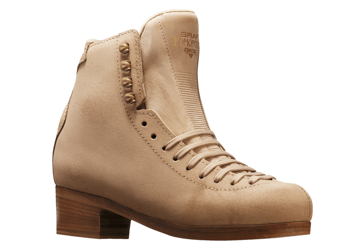 Graf Edmonton Special Figure Skates  Beige (1 x UK6.5 left)