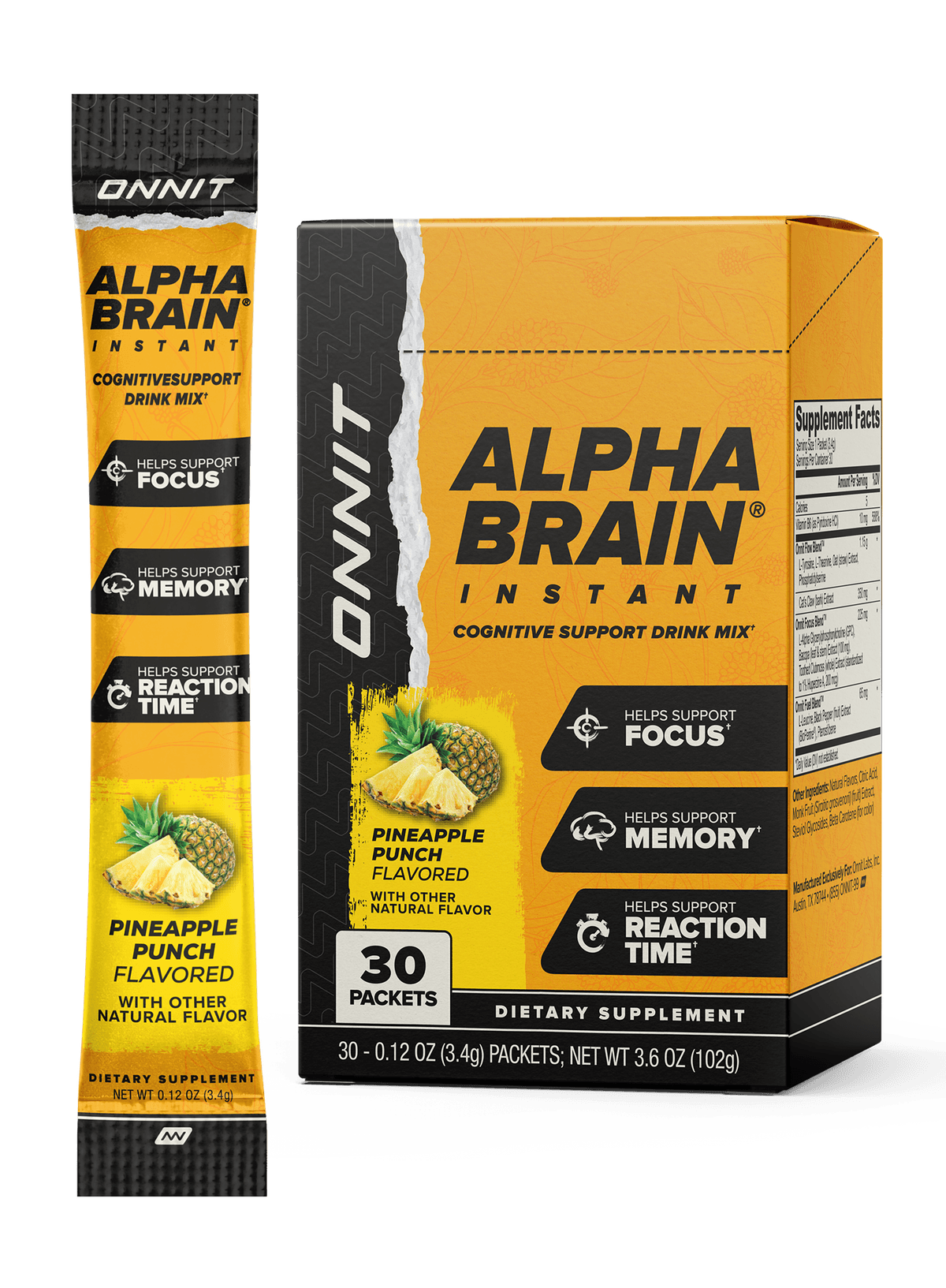 Alpha BRAIN® Instant - Pineapple Punch (30 ct)