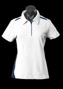 Ladies Paterson Polo White/Navy