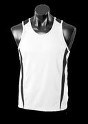 Kids Eureka Singlet White/Black