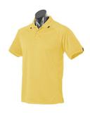 Mens Flinders Polo Yellow/Black