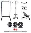 Body Iron CX22 Half Rack Elite Set + 80kg Olympic Barbell & Bumper Plate Set