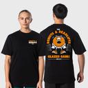 TWL - LIFESTYLE OVERSIZED T-SHIRT - DONUTS & DEADLIFTS - BLACK/ORANGE
