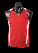 Kids Eureka Singlet Red/White
