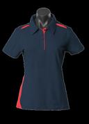 Ladies Paterson Polo Navy/Red