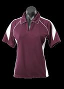 Ladies Premier Polo Maroon/White